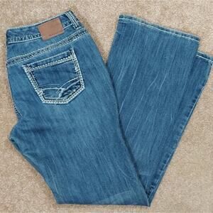 Maurices Women's Blue Jeans Straight Wise Leg, Size 9/10Reg (34x32)